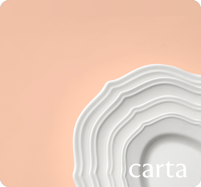 Carta Onda  изысканнаябелая фарфороваяколлекция